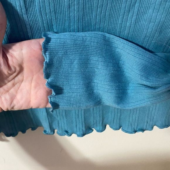 Art Class. XXL. 18. Long sleeve turquoise blouse - Picture 4 of 5